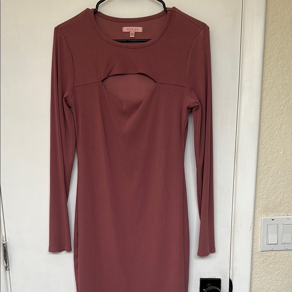 Guess Women's Long Sleeve Dress - Pink